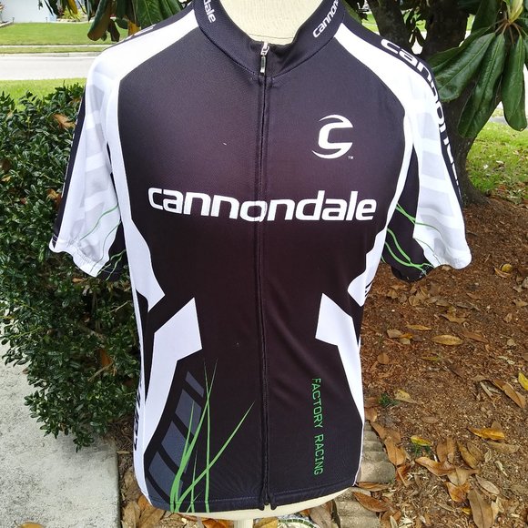 Cannondale Tops Cannondale Cycling Jersey Size L Black White Poshmark